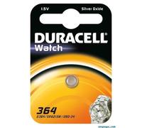 5 X Piles DURACELL 364/SR60/AG1 - Pour Montre / Oxyde d'argent 1,55V