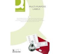 5 x Q Connect jet d'encre + laser + de Copie Étiquettes - 210,0 x 297,0 mm, blanc, lot de 100/100