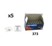 5 x Renata Pile de Montre 0% Mercure Oxyde d’Argent, 373 (SR916SW)