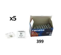 5 x Renata Pile de Montre 0% Mercure Oxyde d’Argent, 399 (SR927W)
