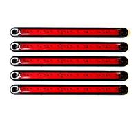 5 x Rouge 15 LED 24 V Volt clignotants latéraux - Feux de position - Marquage pour camion et voiture - Remorque (5)
