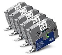 5 x Ruban Labelwell Compatible pour Brother TZe-231 TZe231 TZc-231 12mm 0.47 Noir sur Blanc Laminé Cassette pour Brother P-Touch éiqueteuse PT-H110 1000 PTH107 PT-H100lb PT-H107b PTE110 PT-H105
