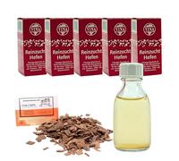 5 x Rüdesheim Levure de Vin 28ml pour 100L - Vina Levure de Vin Liquide, Levure de Fermentation, Copeaux de Chêne
