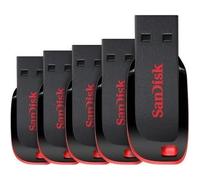5 x SanDisk Cruzer Blade 8 Go Clé USB (paquet de cinq)