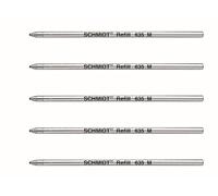 5 x Schmidt s630 steckmine s635 mine de recharge pour stylo noir