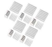 5 x Set of 3 Aluminium Passive Heat Sink in Various Sizes for Raspberry Pi Model A + B