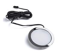 5 x SO-TECH® Spot encastré LED GIULIA 12V 3W blanc chaud - 2700K / 65 x 12 mm/Boîtier chrome poli Spot encastrable pour meuble