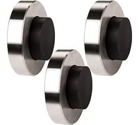 5 x SOTECH Butée de porte DISKOS hauteur 20 mm en acier inoxydable véritable Ø 58 mm tampon de porte avec caoutchouc Ø 33 mm