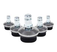 5 x STAND FZ | 11 mm | Patins en feutre | Sols durs - Patins de chaise Noir