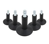 5 x STAND Nr. 12 | 11 mm | tous les sols - Patins de chaise Noir