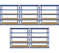 5 x T-Rax Rayonnage de garage Rayonnage d'atelier Rayonnage pour charges lourdes Système de rayonnage