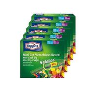 5 X ® toppits mini sac à fermeture éclair, sachet multi 20 x 20 x 150 ml 380 ml