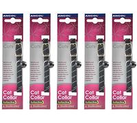 5 x Unité Deal - Collier Ancol Collier réfléchissant pour chat réfléchissant - Noir