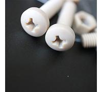 5 x vis en PEEK à tête cylindrique M5 x 20mm, écrous et boulons - écrous et boulons en plastique PEEK, résistant aux hautes températures