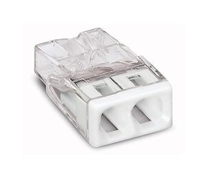 5 x Wago 2273-202 Compact avec anneau - Pince Dose - Pince Installation - 2 fois plus - Transparent/blanc