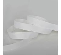 5 yards 7mm 10mm 15mm 20mm 25mm 38mm ruban gros-grain uni en polyester pour envelopper bricolage décoration de fête d'arc de cheveux-blanc-20mm