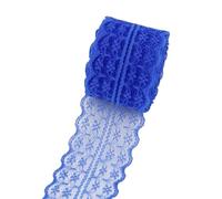 (5 Yards/roll) 45mm White Lace Fabric Webbing Decoration Packing Material(ROYAL BLUE)