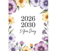 5 Year Diary 2026-2030: Month to View Planner from January 2026 to December 2030, Large Size Schedule Organiser, UK Edition