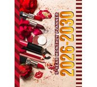5-Year Monthly Planner 2026-2030: Dated Large / 60 Month Agenda / With Notes Pages - To Do List / Makeup Artist Theme - Cosmetics Cover Design