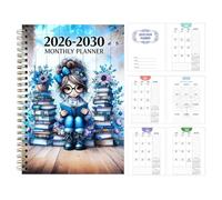 5 Year Monthly Planner 2026-2030, Spiral Bound Journal with Monthly Tabs | 60 Month Schedule Organizer, Lay Flat Design with Index Tabs for Home, School, Office, Teachers, and Students