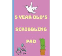 5 YEAR OLD'S SCRIBBLING PAD: 120 page sketchbook/drawing pad for kids (violet)
