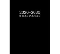 5 Year Planner 2026-2030: Five Years Calendar From January 2026 to December 2030 - Two Pages Per Month || 60 Months Schedule Organizer with Canadian ... Quotes || Large Size - Black Cover