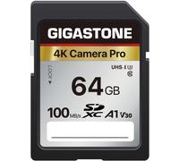 [5 Years Free Data Recovery] GIGASTONE 64GB SD Card, 4K Camera Pro, Speed up to 100MB/s, A1 V30 SDXC 4K UHD Video for Canon Nikon Sony Kodak Panasonic, with 1 Mini Case