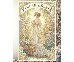 アールヌーボーの癒し塗り絵: 心を整える50の優雅な線画。自律神経を整える大人の塗り絵 / Art Nouveau Healing Coloring Book / Livre de Coloriage Apaisant