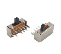 【50-10 pièces】SK-23D07 2P3T 8 broches poignée haute 4 mm 3 positions DP3T interrupteur à glissière miniature réglage latéral SK23D07 VG4(10PCS)