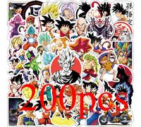 50/100/200 Pièces Anime Dragon Ball Autocollants Pour Enfants Graffiti Skateboard Ordinateur Portable Bouteille D'eau Moto Dessin Animé Autocollant Jouet Décalcomanies.200pcs(A And B).
