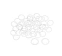 50/100/200 pièces M3 .5 M4 M5 M6 M8 M10 M12 M16 M18 M20 rondelles plates en Nylon isolant joint simple bague d'étanchéité entretoise(M5x10x1mm,100Pcs)