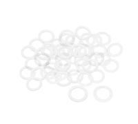 50/100/200 pièces M3 .5 M4 M5 M6 M8 M10 M12 M16 M18 M20 rondelles plates en Nylon isolant joint simple bague d'étanchéité entretoise(M16x28x1mm,200Pcs)