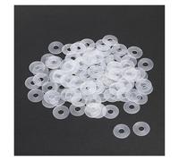 50/100/200 pièces M3 M3.5 M4 M5 M6 M8 M10 M12 M16 M18 M20 rondelle plate en nylon bague d'étanchéité isolante(M8x11x2mm,200Pcs)