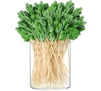 50/100 pièces Brochettes en bambou en forme de cactus, parfaites pour les amuse-gueules. Brochettes en bambou de 4,7 pouces, idéales pour les fêtes d'été, les rassemblements de vacances, les fêtes de 