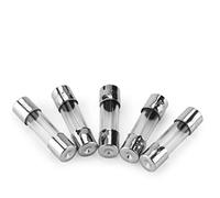 50/100 pièces en boîte, Tube de fusible en verre à soufflage rapide, 250 V, 5 * 20-6 * 30, 0.2/0.5/1/2/3/4/5/6/8/10/15/20/25/30A, Composant élèctronique Câblage de protection (Color : 5x20 100pcs)