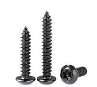 50/100 Pièces M2.9 M3.5 M4.2 .8 Noir 304 Tête Cylindrique En Acier Inoxydable Fleur De Prunier Avec Colonne Vis Autotaraudeuse Antivol(50mm,M4.8-50pcs)