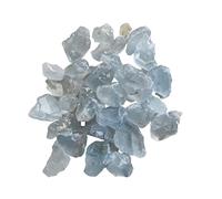 50-100g1-3cm 1pc50-80g pierre de célestine naturelle grappe spécimens pierre brute décor à la maison bleu célestite pierre de cristal QINTINYIN (Color : 100g 1-3cm)