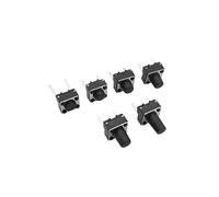 50/100Pcs Button Switches 2 Pin 6x6x5mm 6mm 7mm 8mm 9mm Touch Push Button Switches Momentary Tact Touch Switches NWPNLXEA(100Pcs,6x6x9mm)