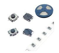 50/100PCS/LOT 3 * 4 * 2mm SMD switch 3x4x2H button 4-pin 2-pin touch switch 4-pin light touch button switch NWPNLXEA(4PIN bulk,100PCS)
