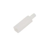 50/100pcs M2.5 Longueur 5-50mm Filetage 6mm Noir Blanc Hex Nylon Entretoise Mâle Femelle En Plastique Montage Hexagone Filetage PCB Carte Mère Entretoise Pilier Conseil(WhiteM2.5,12mm (100pcs))