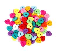 50-100PCS Random Mixed Decorative Buttons Lovely Conveyance Double Holes Mix Sewing Wooden Plastic Buttons Flatblck Scrapbooking(11mmX10mm 50pcs)