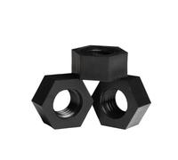 50/20/10 pièces DIN934 M2 M2.5 M3 M4 M5 M6 M8 M10 M12 M14 M16 M18 M20 Écrous hexagonaux en nylon noir/blanc(H,M8-(50PCS))