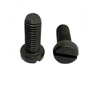 50/20/10 pièces M1.6M2M2.5M3M4 noir acier inoxydable 304 GB65 métrique fileté fente entraînement Pan tête ronde vis à métaux boulon(M4x12mm 20pcs)