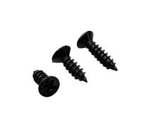 50/200 pièces KA M1 .2 1.4 .7 M2.3 .6 M3 .5 M4 noir Mini petite croix plate tête fraisée vis à bois autotaraudeuse(16mm,50pcs M4)
