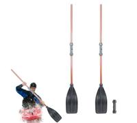 50,4 / 61 pouces pagaie de kayak détachable - aviron d'arbre en aluminium lourd avec lame PP renforcée, pagaies légères durables pour le kayak, le canoë, la tournée, la pêche et les sports d'eau récré