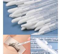 50-500 pièces Prix de gros Brosse à lèvres jetable grande capacité, brosse à cils, brosse à rouge à lèvres portable, brosse à tige en cristal, brosse à brillant à lèvres en velours, brosse à sourcils,