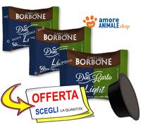 Caffè Borbone Don Carlo, Mélange Light, 50% moins de caféine que le Mélange Bleu - 50 Capsules - Compatibles avec les machines à café à usage domestique Lavazza®* A Modo Mio®*
