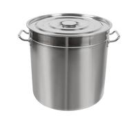 50/70/98 L Marmite Traiteur Inox 0.8 mm Epaisseur Grande Marmite Argent Moderne Faitout Inox Convient pour Mijoter sur des Plaques de Cuisson à Gaz des Plaques à Induction etc (50 L)