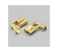 50 à 200 cosses femelles à sertir en laiton H4 9003 - Angle de courbure de 7,8 mm for prises automobiles(Brass,Package 200Pcs)