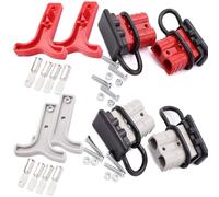 50 A Battery Connector 600 V Quick Connect Battery for Car Van Motorcycle Modes (4 Pieces) (Grey Red